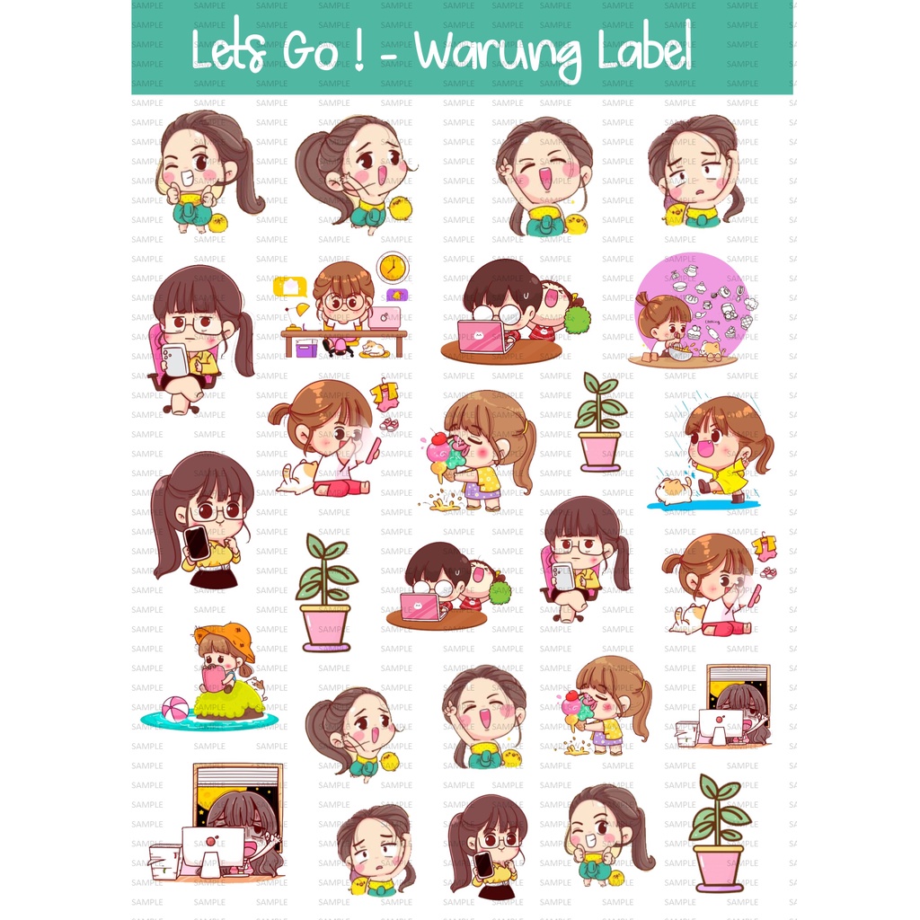 

Sticker lets go - sticker deco - sticker murah - sticker lucu - bullet jurnal