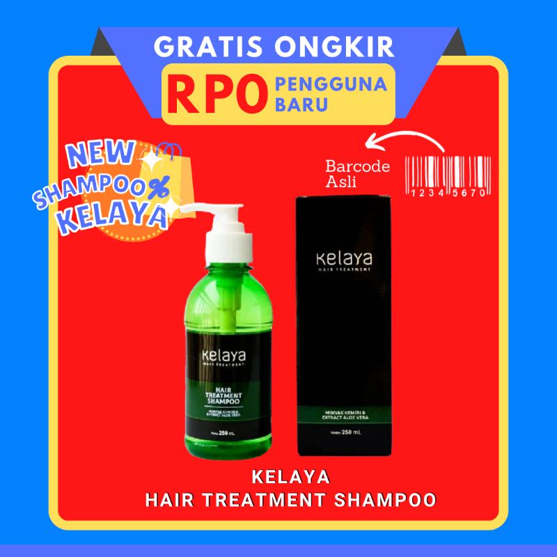 Kelaya Sampo - Shampo Penumbuh Rambut Paling Cepat Ampuh Atasi Rontok Parah Anti Ketombe Pitak Kelaya Anti Botak 250ml