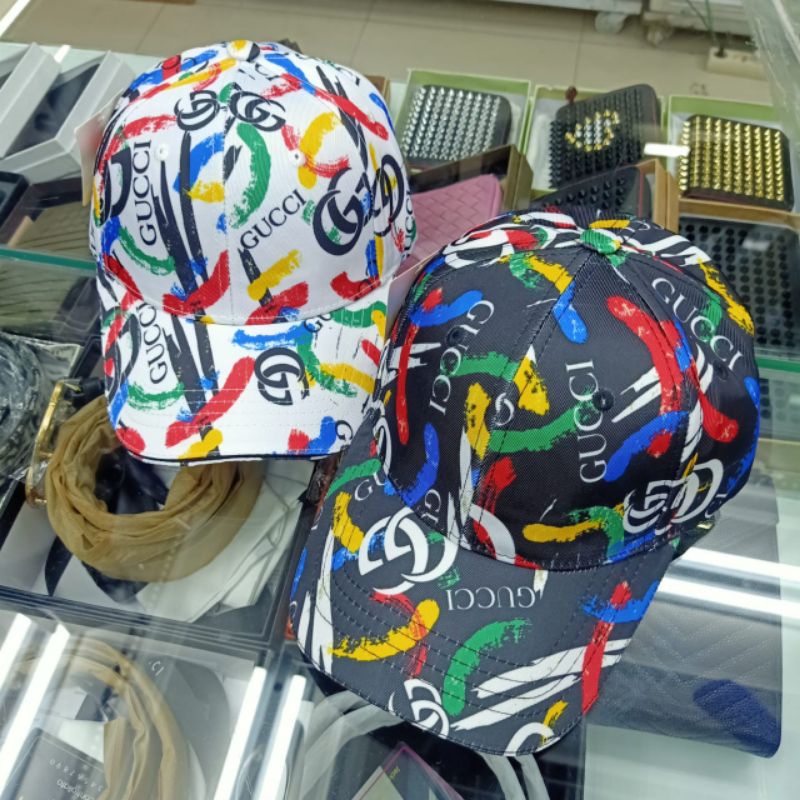 topi gucci colour full baseball topi premium impor