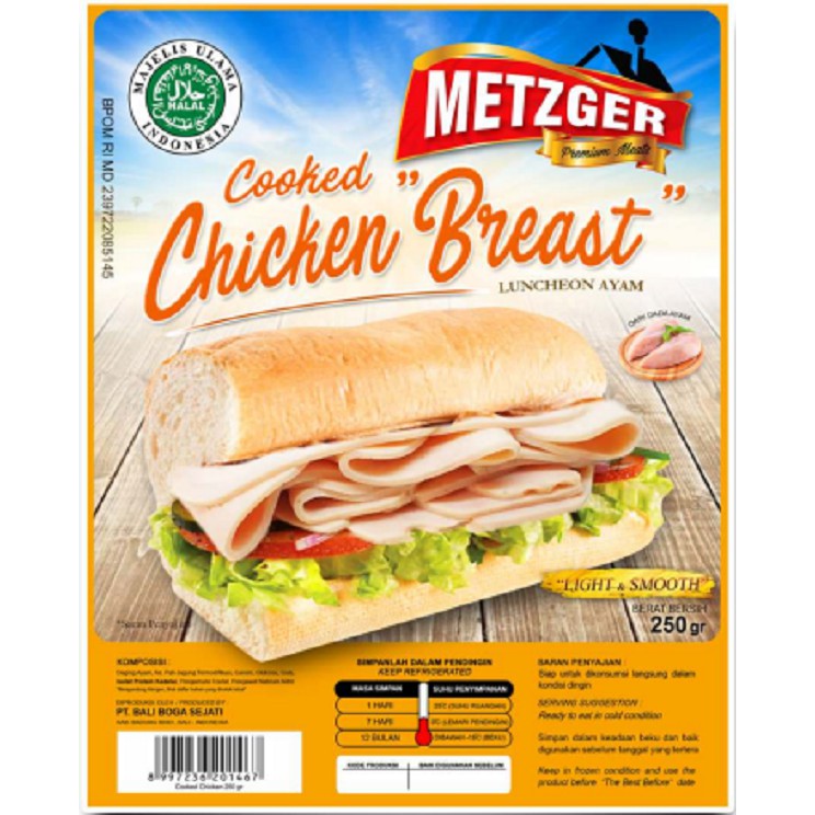 

HAM DAGING AYAM METZGER HALAL 150GR COOKED CHICKEN BREAST