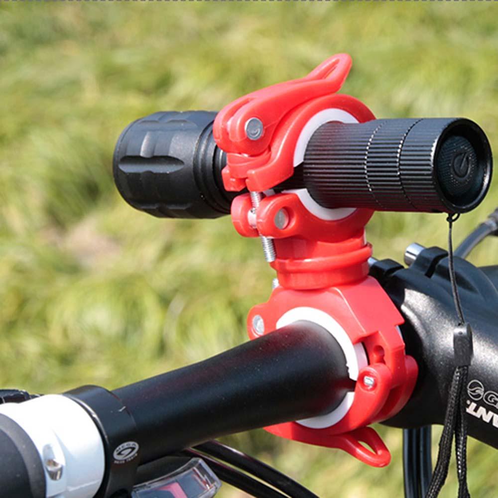 Lanfy Bike Lamp Holder Front LED Aksesoris Sepeda Pompa Berdiri 360derajat Rotatable Headlight Senter Holder