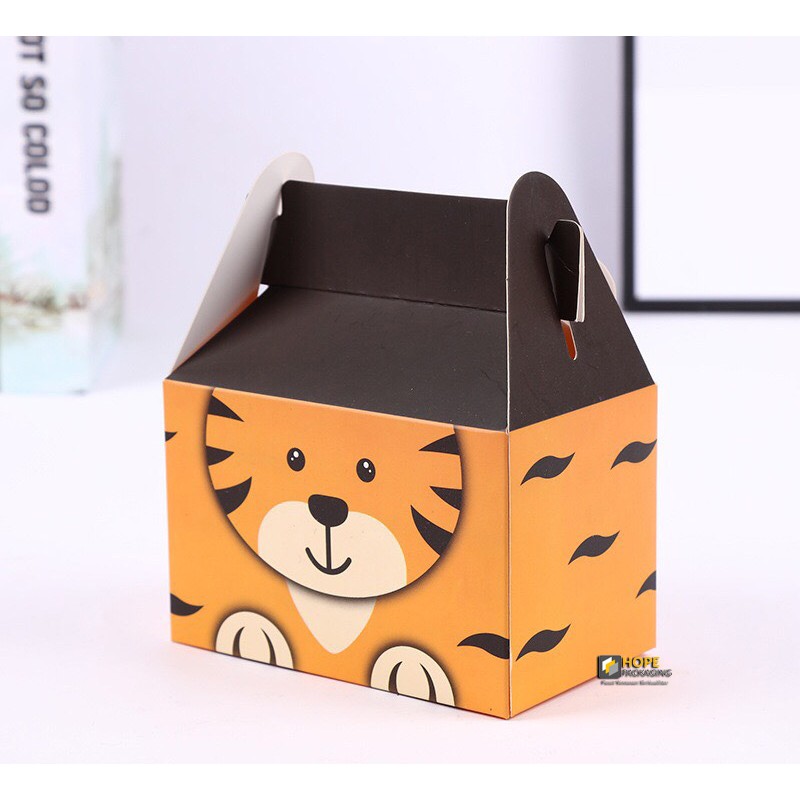 [ 3 PCS ]Paper box ultah bentuk animal 3D  dus souvenir hadiah gift box Snack kue permen biscuit