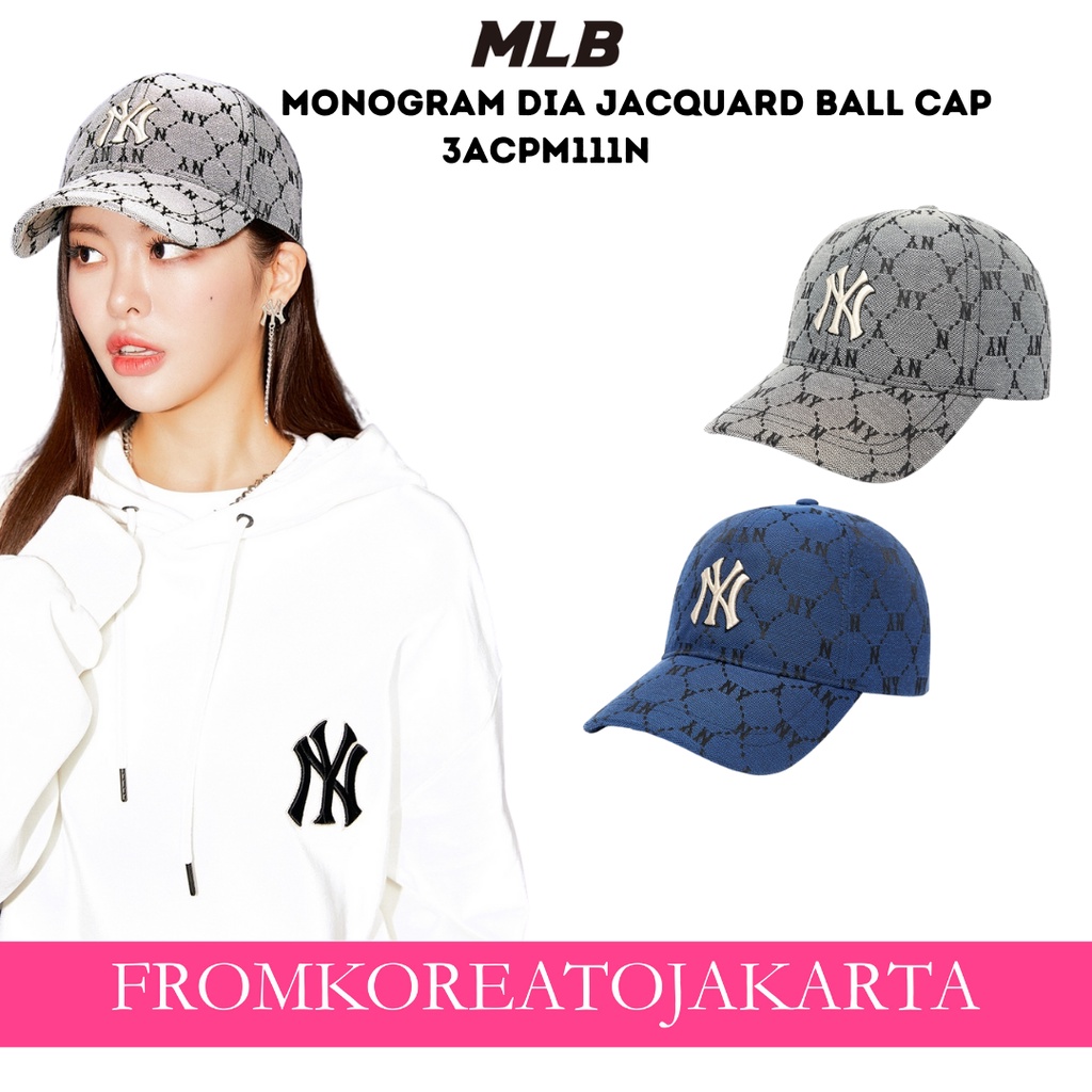 MLB MONOGRAM DIA JACQUARD BALL CAP 3ACPM111N