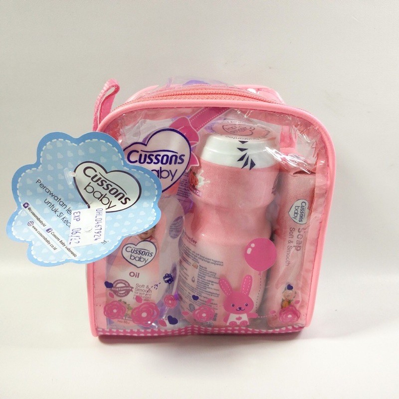 Cussons Paket Sabun Bayi Set Mini / Medium Perlengkapan Bayi Murah Ukuran Kecil-CB Mini Set Pink