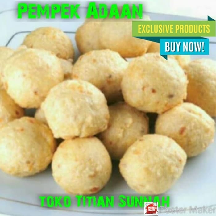 

Pempek Adaan Ikan Tenggiri / Gabus Pempek Palembang Rasa Maknyus Okey