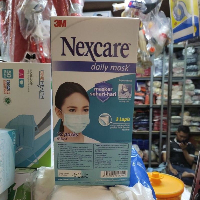 Masker Earloop Nexcare 3M