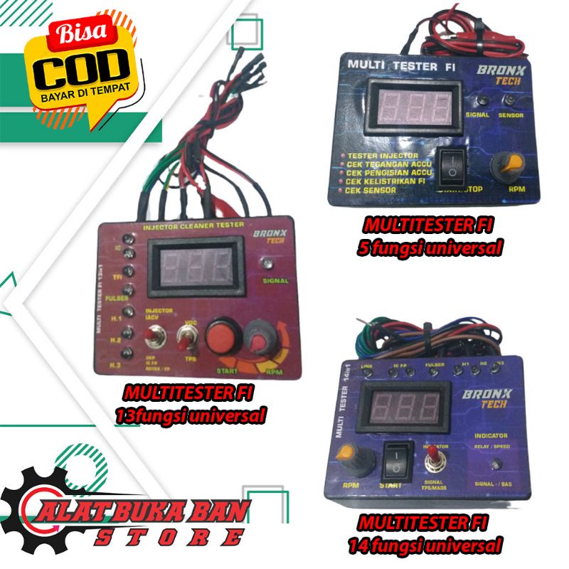 Multitester INJEKSI 13 FUNGSI 5 FUNGSI | Tester injector | Scanner Manual FI