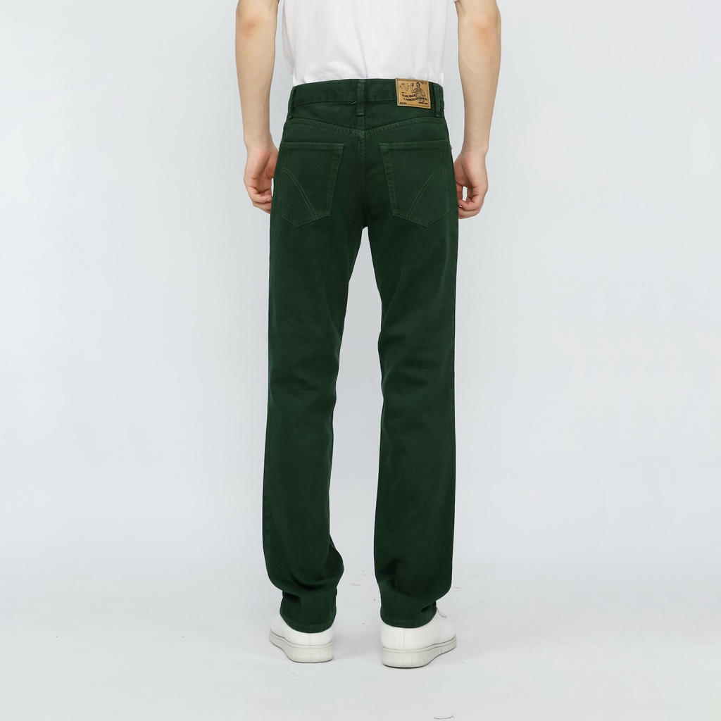 Fathco - Celana Jeans Reguler Basic Green Army