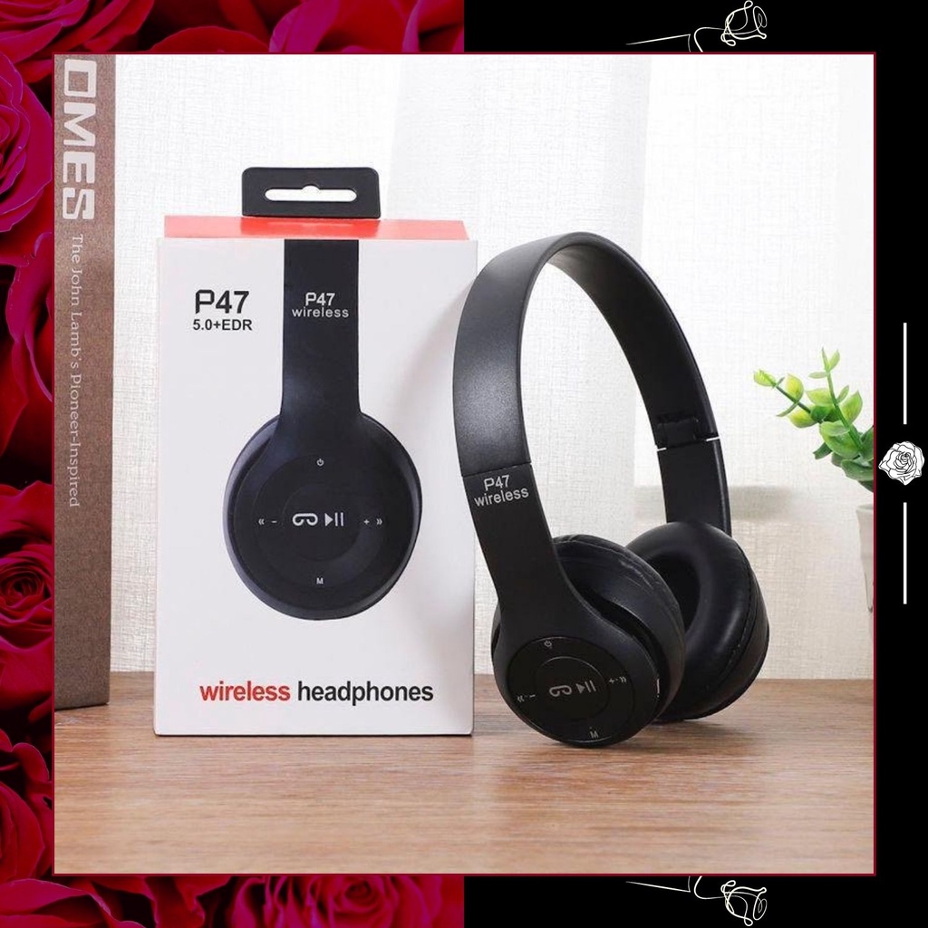 Headphone Bluetooth - Headphone Wireless - Headset Wireless Bluetooth - Headphone Mic - SHOUMI - P47
