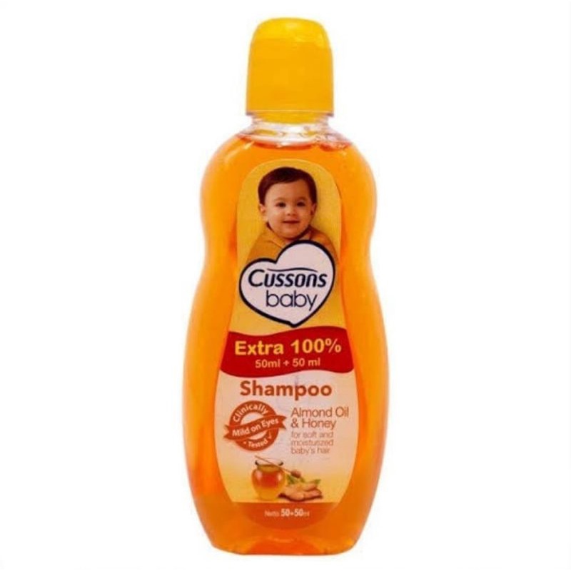 Cussons Baby Shampoo 50ml+50ml (100ml)/Shampo Bayi/Perawatan Rambut Bayi/Anak