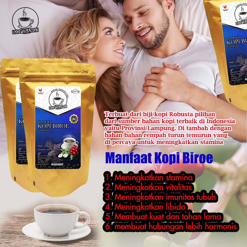 

KOPI BIROE UNTUK STAMINA PRIA / KOPI BUBUK