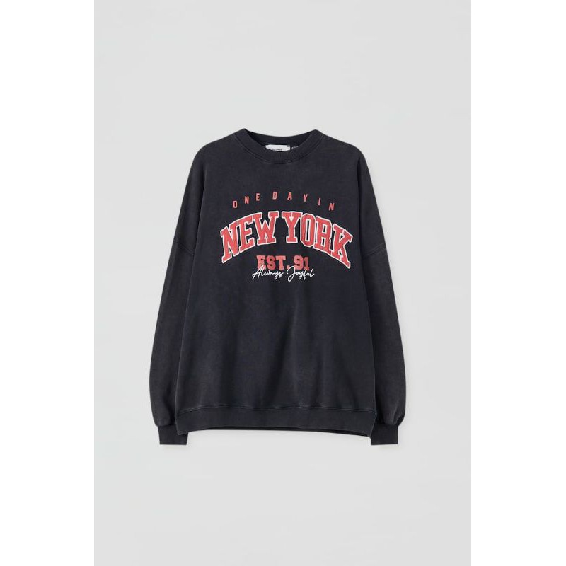 S- XXXXXL(6XL) Sweatshirt NEW YORK Crewneck NY EST 91 Unisex BIGSIZE OVERSIZE Sweater NYC hnm