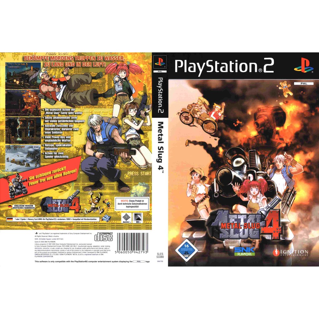 Kaset Ps2 Game Metal Slug 4 (Playstation 2)