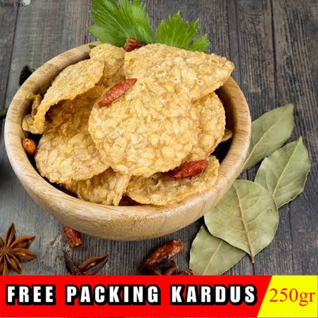 

Afwa Snack - Keripik Tempe kering tepung 250gr|cemilan makanan Ringan instan dan halal | Kripik Tempe sagu