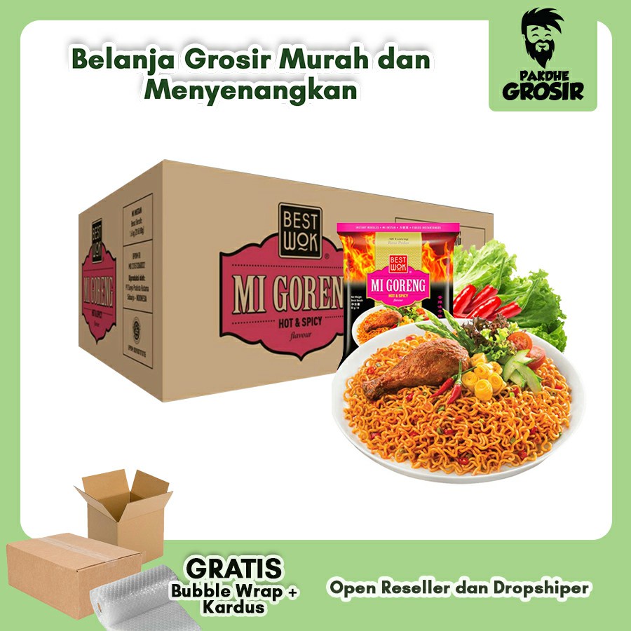 

Mie Best Wok 1 Dus ( isi 20 pcs ) / Mie Best Wok rasa Hot & spicy