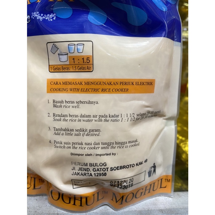 

978Eq0010W Beras Moghul Basmathi Classic 2Kg ( Beras India ) W5Q40112