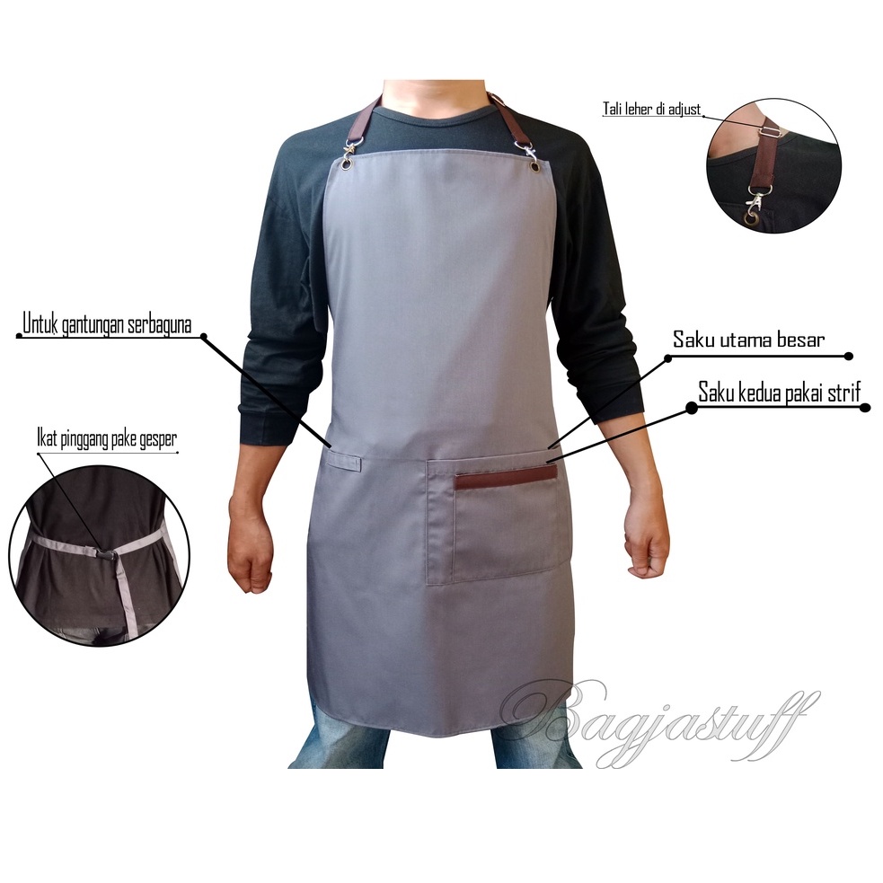 Apron Celemek Katun drill