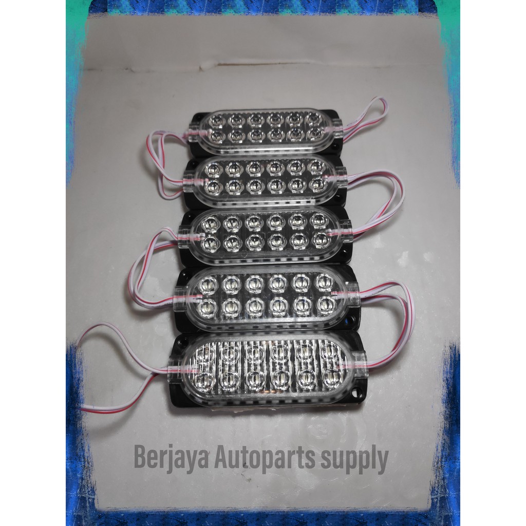 LAMPU LED TRUK MODUL 12 MATA KEDIP KEDIP WARNA WARNI 12V &amp; 24V