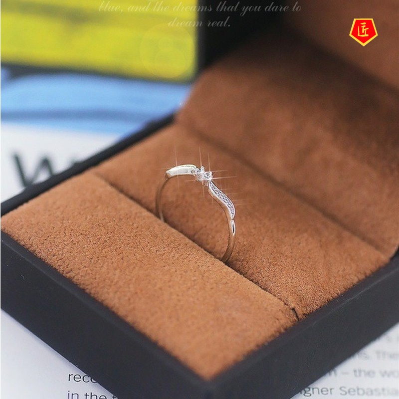[Ready Stock]Creative Leaf Ring Women's Fashion 925 Silver