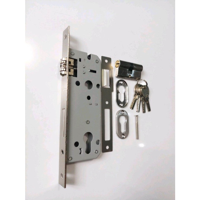 PEGANGAN PINTU RUMAH 35CM 3030 35.01 JMJ DOP 2PASANG+BODY+RING KUNCI (G7122@2,D42,D452)