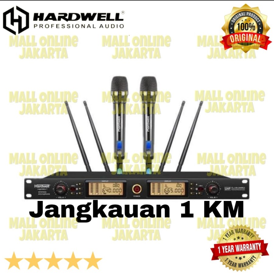 Mic wireless Hardwell legendary 1 handle microphone Legendary1 ori