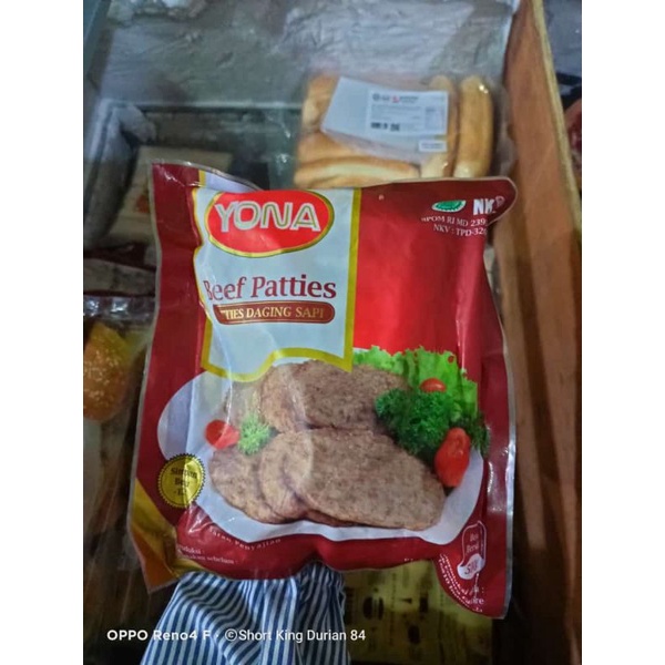 

Yona Beef Paties 500 grm