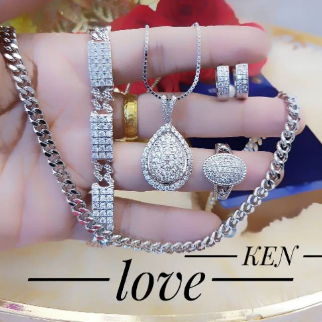 Xuping set perhiasan lapis emas 24K 0512