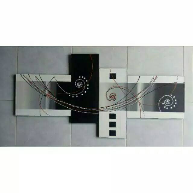 Lukisan panel Abstrak Bali minimalis 01