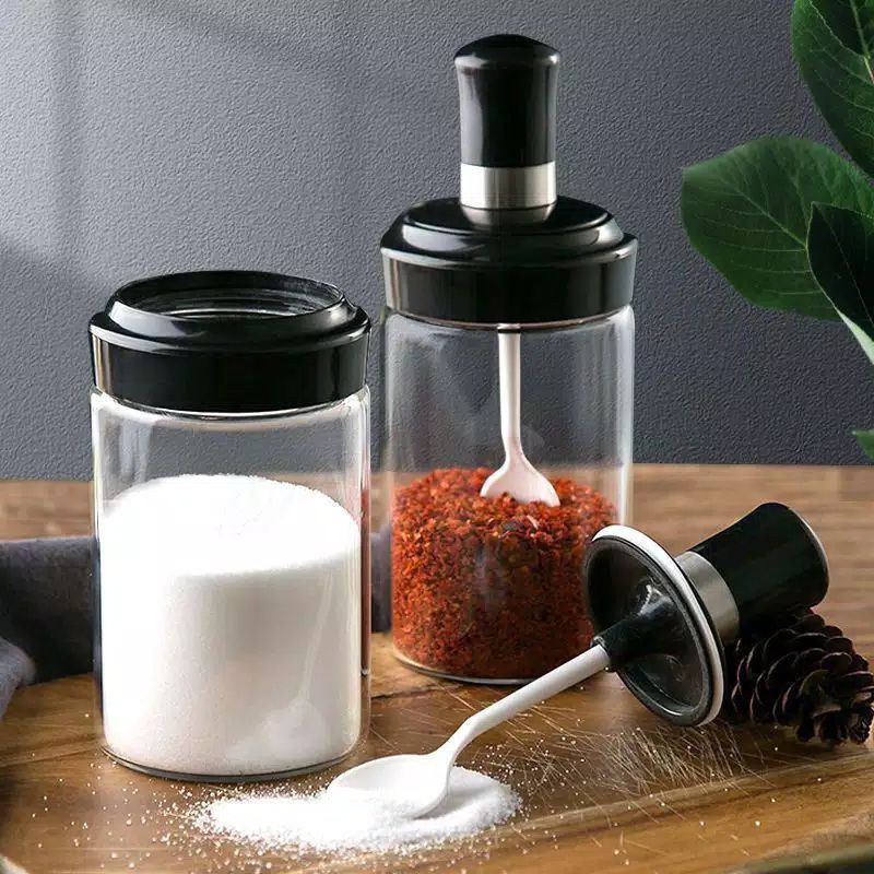 [GROSIR] BOTOL TEMPAT TOPLES BUMBU DAPUR KACA GARAM MINYAK KECAP SAOS