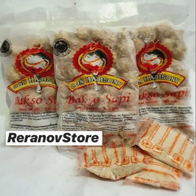 

TERMURAH!! Bakso Son Haji Sony asli Lampung ukuran kecil (isi 35 pcs) + bumbu