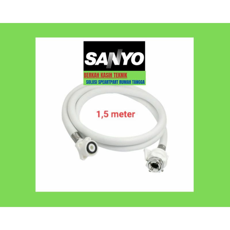 Selang inlet mesin cuci 1 tabung Aqua Sanyo