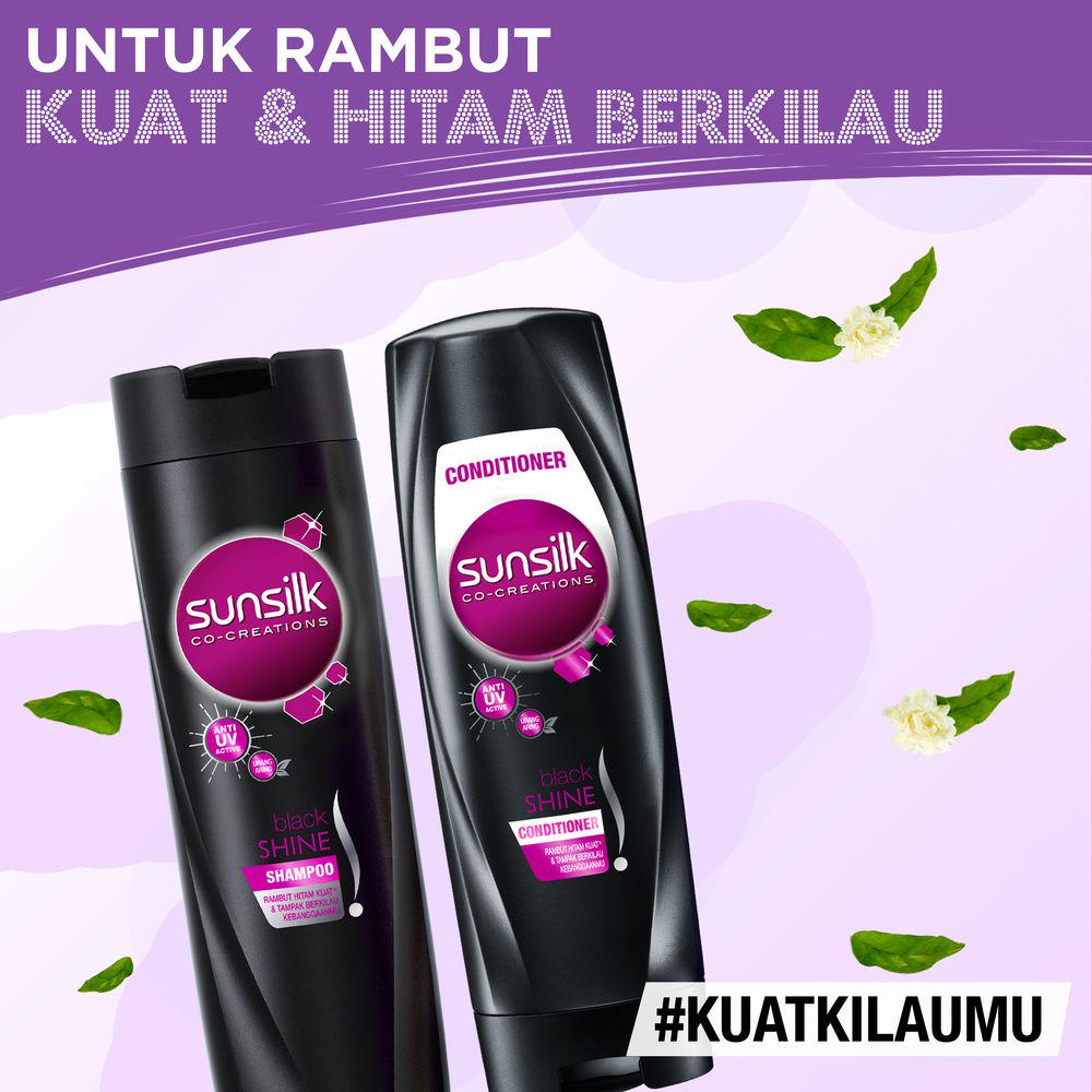 Shampoo Sunsilk 160 ML Black , Hijab anti lepek