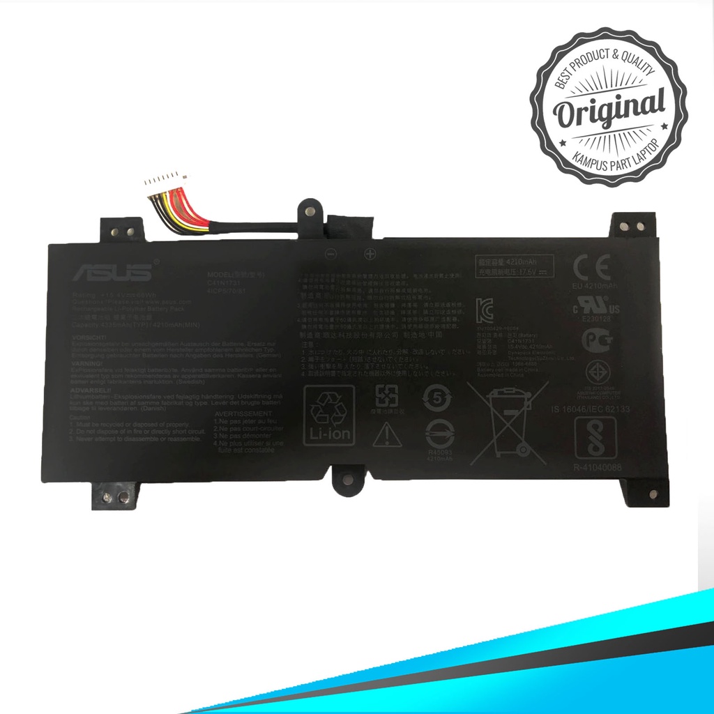 Baterai Battery Laptop Original Asus ROG GL504GM-ES070T GL504GM GL504GS GL504GW C41N1731