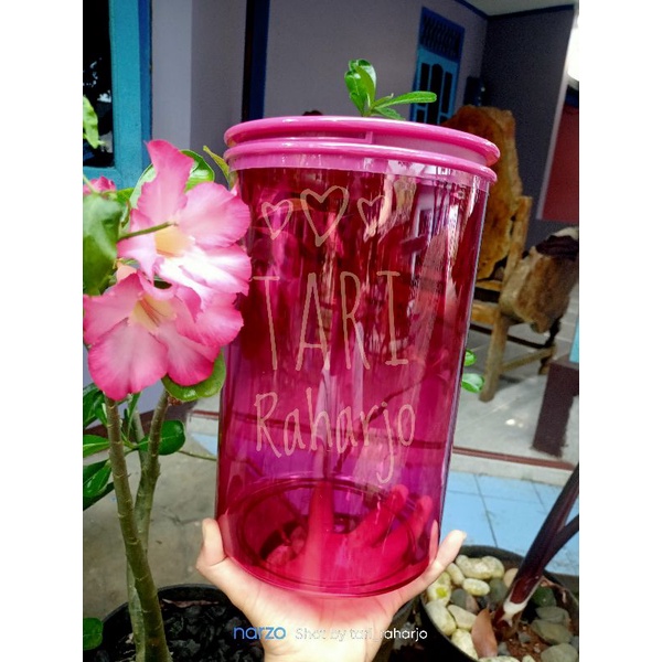 jolly keeper 3,7L tupperware toples kristal magenta 3,7 L toples joli