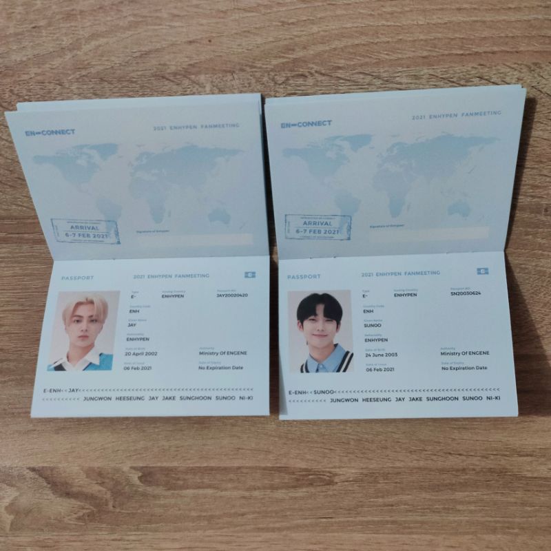 OFFICIAL PASSPORT DVD ENHYPEN EN-CONNECT JAY SUNOO