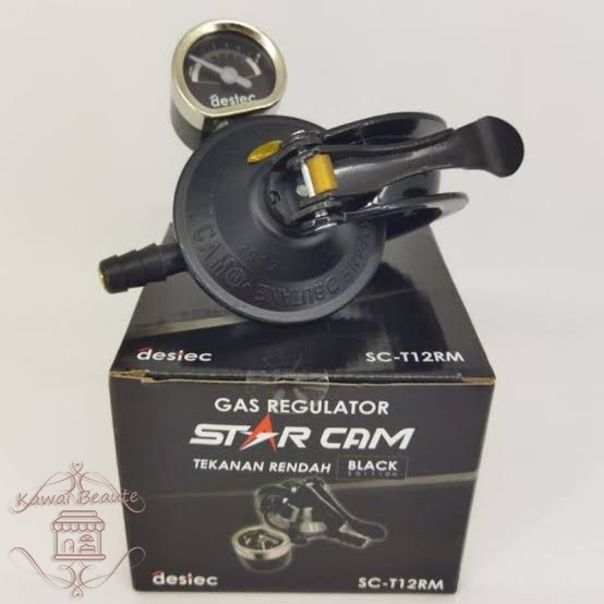 Regulator Starcam Meter SC-T12RM Tekanan Rendah / Regulator gas STARCAM SC-T12RM Tekanan rendah dengan Indikator meter