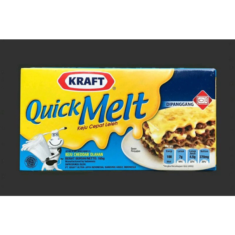 

keju kraft Quick melt/ keju lumer balok,165gram