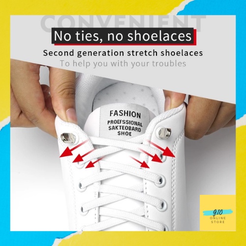 Tali Sepatu Elastis Lock Lacesshoes bukan Studlace Elacestix