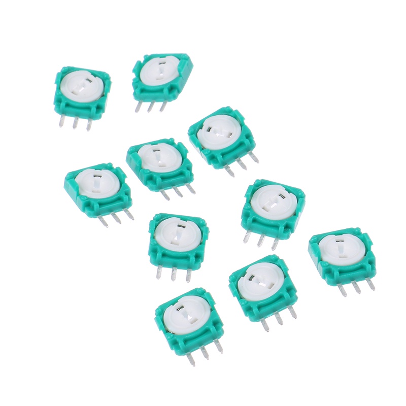 (LUCKID) 10pcs potentiometer joystick Warna Hijau Untuk PS4 XBOX ONE