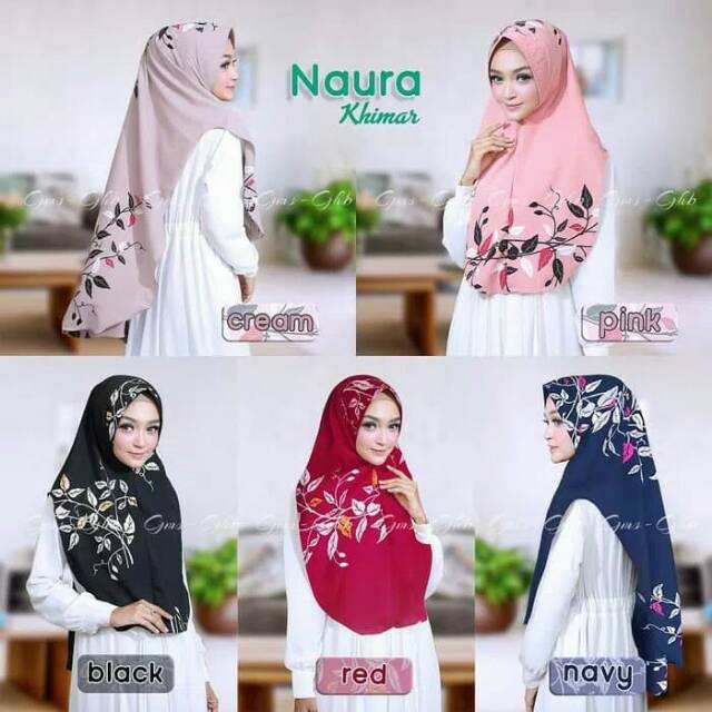 Hijab Khimar Naura/Hijab Instant/Jilbab Instan/Jilbab Instan Terbaru Modis/Kerudung
