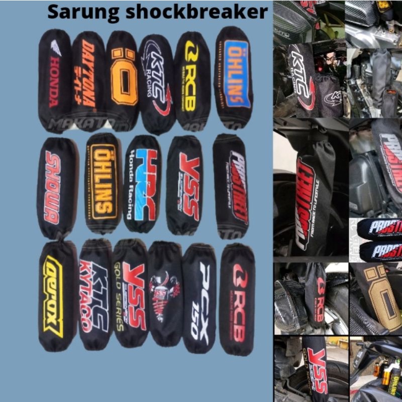 sarung shock cover shok belakang motor matic beat aerox nmax pcx vario mio universal premium