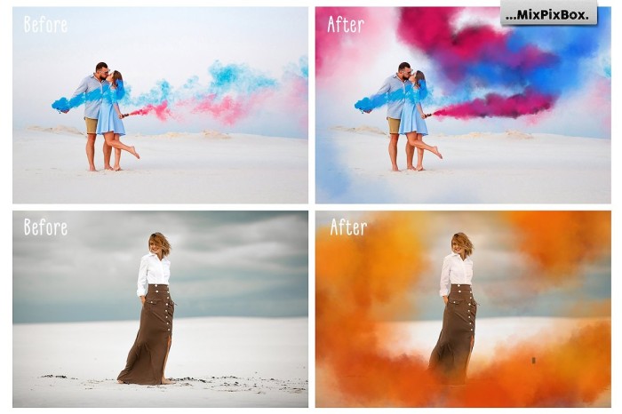 Smoke Bomb Photo Overlays - JPEG Ultra HD