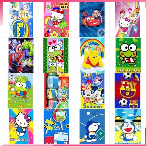 Handuk Mandi Anak Karakter  Size 100 X 50 cm Random Motif