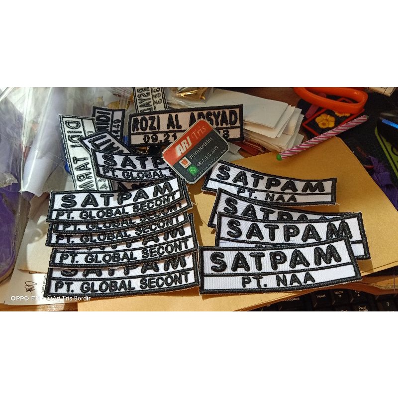 Nama Timbul Satuan 3D