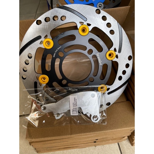 Piringan cakram depan original psm jfk rotor 8.1 disk piringan cakram depan beat scoopy vario spacy 220 mm psm includ breket kaliper standar disk 220mm FOURSIX_46