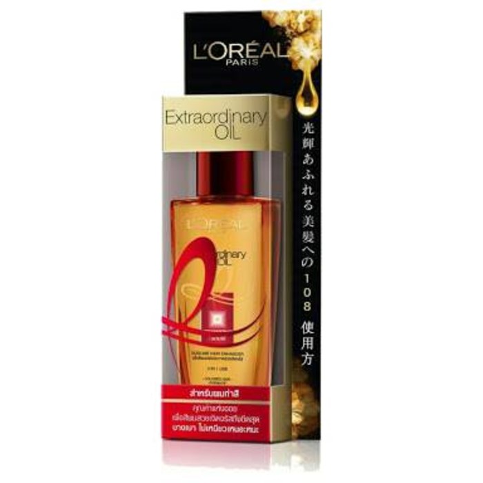 LOREAL SERUM VITAMIN RAMBUT EXTRAORDINARY OIL RED FOR COLOR HAIR 50 ML UNTUK RAMBUT BERWARNA