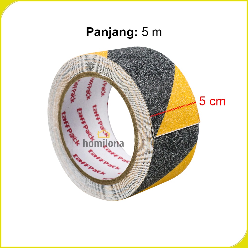 Lakban Tape Safety Grip Anti Slip Strong Traction Size 5 m x 5 cm - TaffPACK