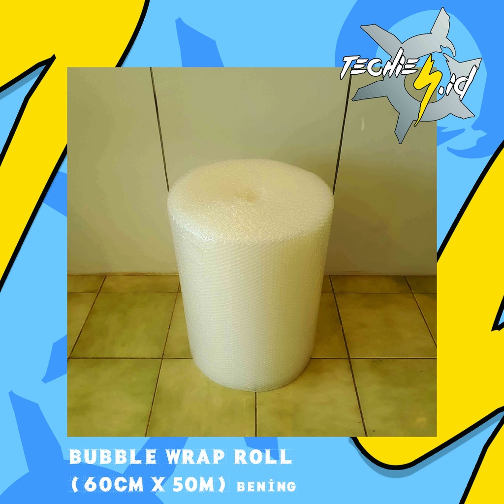 

Bubble Wrap Roll Hitam Ukuran 60cm x 50m (Gojek / Grab)