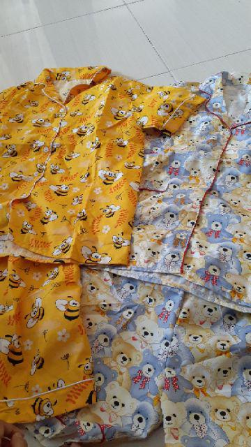 SEASON IND Stelan Piyama HP 3/4 Teddy Bear / Katun Jepang