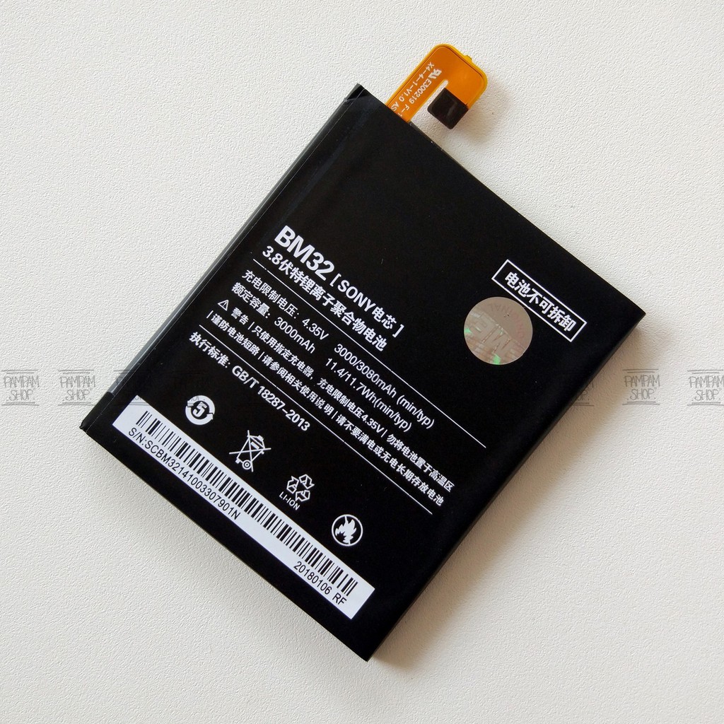 Baterai XiaoMi BM32 Mi4 Original OEM | Battery, Batrai, Batre, BM 32, HP, Xiao Mi 4